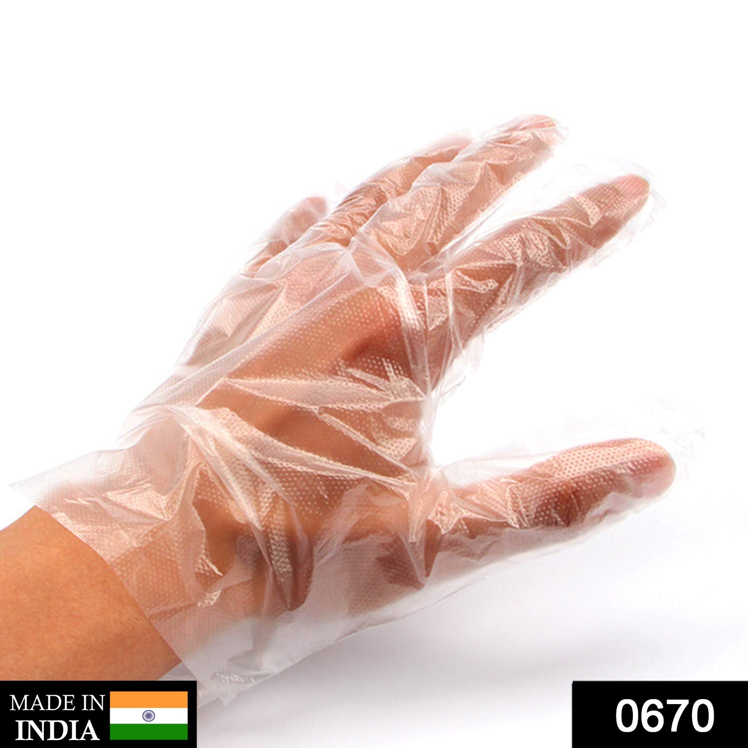 Clear plastic gloves Clear plastic gloves